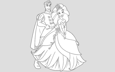 The Princess and the Frog Coloring Book