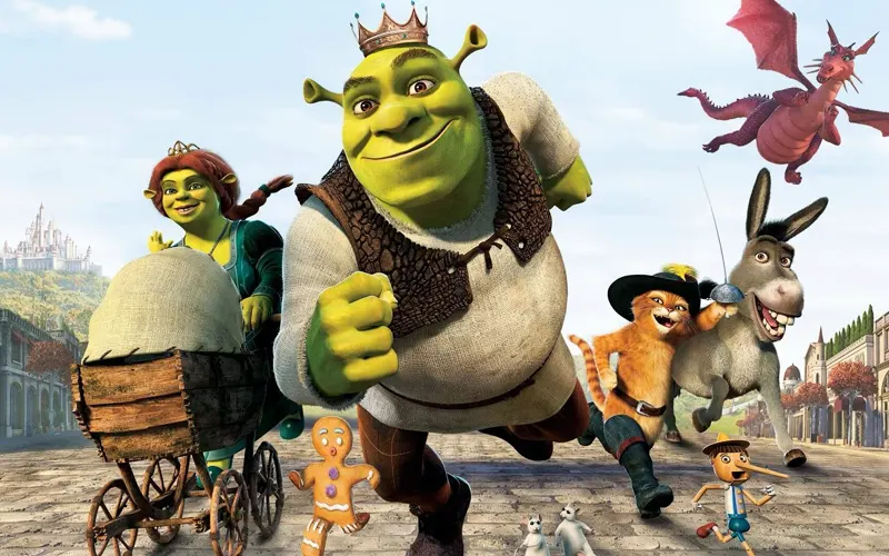 Shrek Tercero (Fiona, Burro & Gato con Botas)