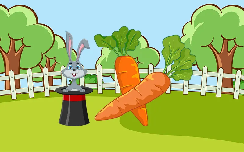 El Conejo Mago y las Zanahorias Gigantes